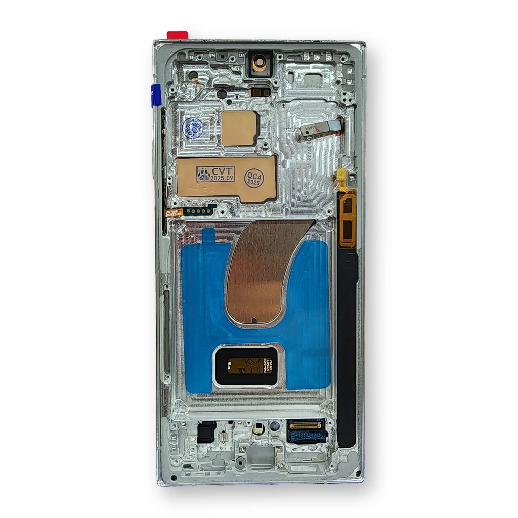 Display Samsung S23 Ultra Original con Marco Plateado