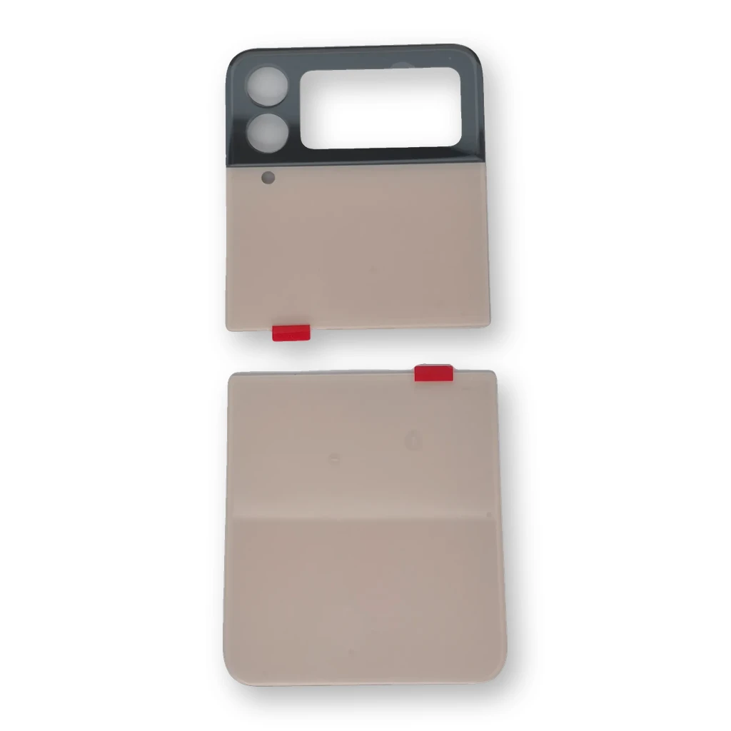 Tapa con Glass Samsung Z Flip 4 Rosa