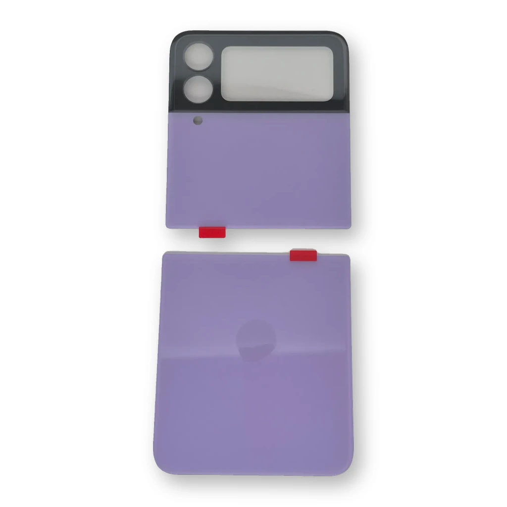 Tapa con Glass Samsung Z Flip 4 Morada