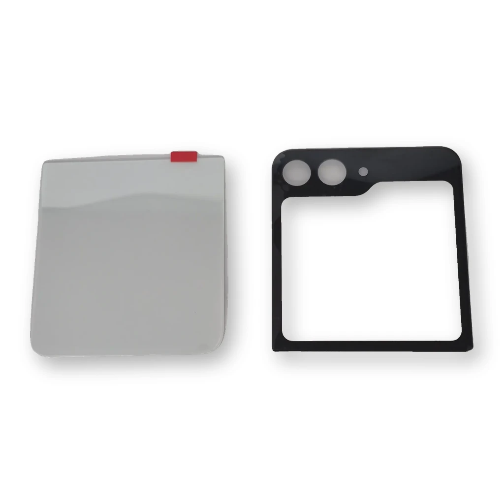 Tapa con Glass Samsung Z Flip 5 Blanca
