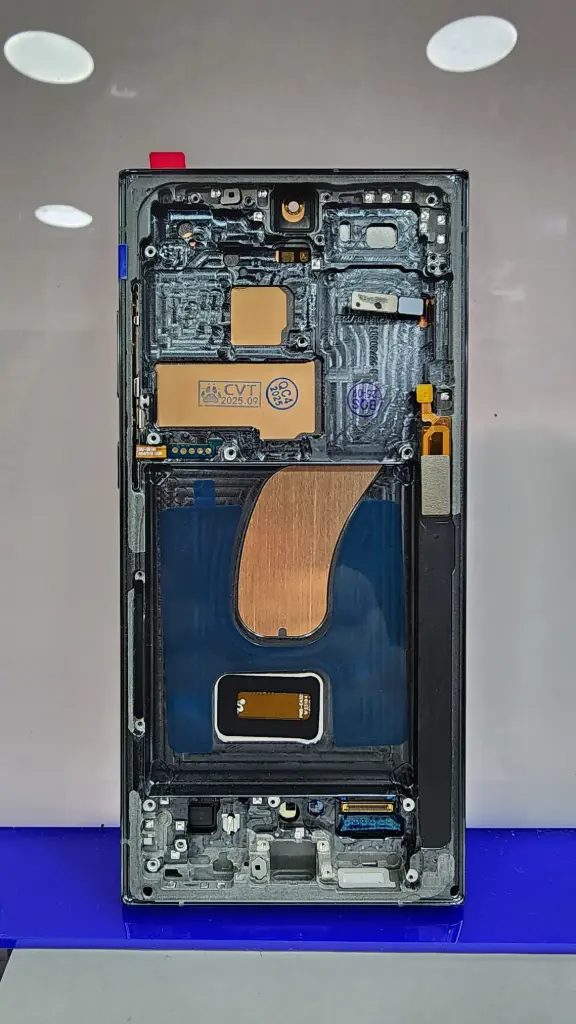 Display Samsung S23 Ultra Original con Marco Verde