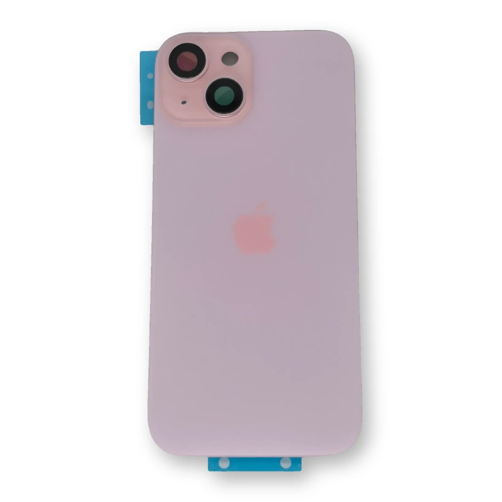 Tapa con Base Metálica iPhone 15 Rosa