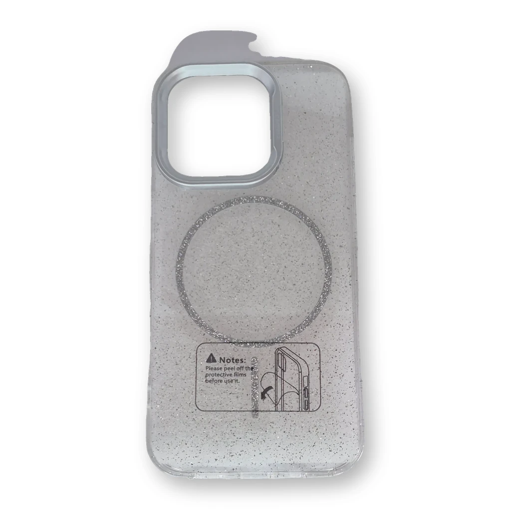 Funda con MagSafe iPhone 15 Pro Plata