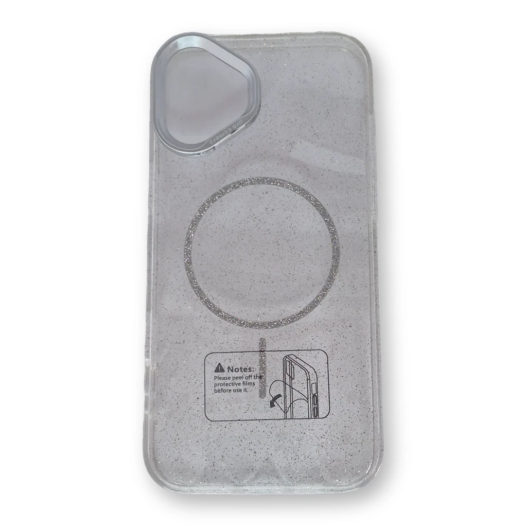 Funda con MagSafe iPhone 16 Plus Plata