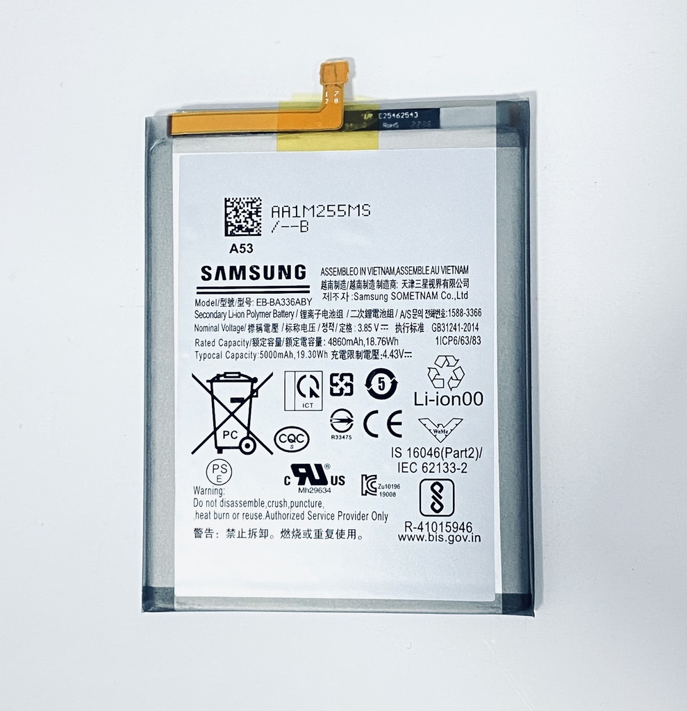 Batería Samsung A55 / A25 5G / A24 4G / A54 5G / A34 5G / A24 5G / A15 / A13 5G EB-BA256ABS