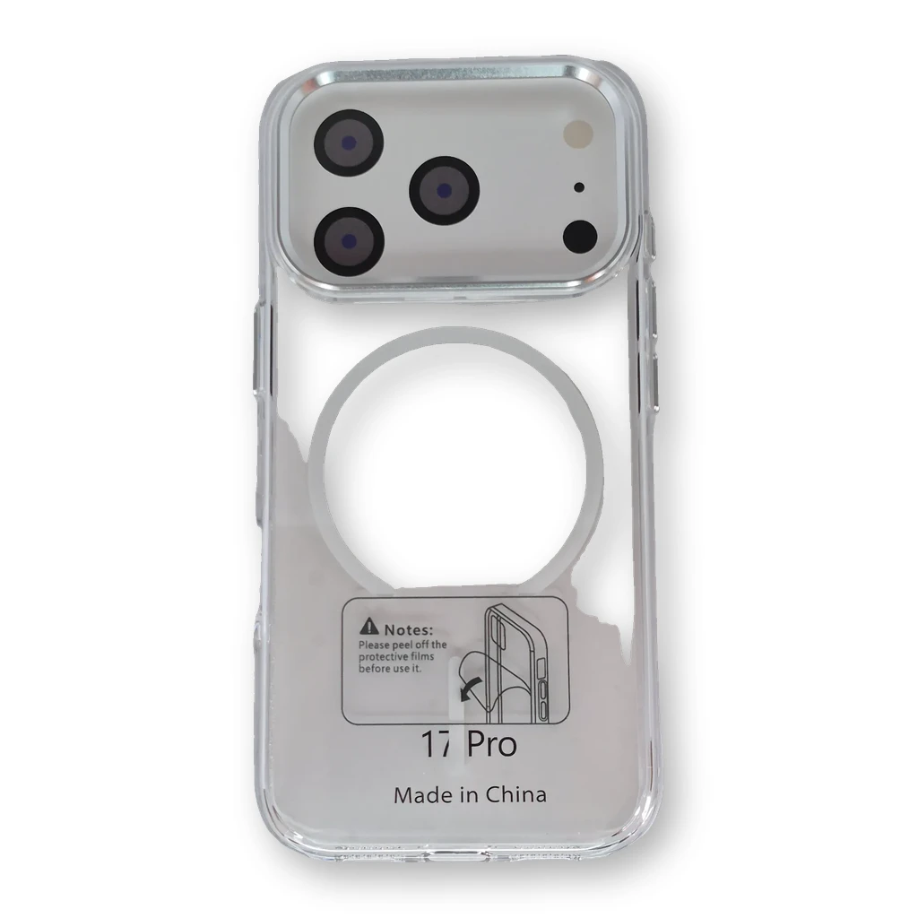 Funda transparente con MagSafe iPhone 17 Pro Blanca