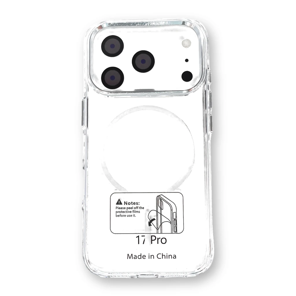 Funda transparente con MagSafe iPhone 17 Pro Blanca