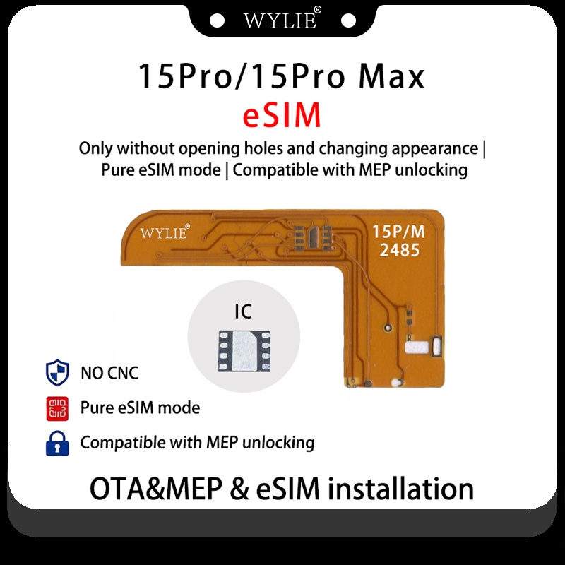 Nuevo adaptador MEP iPhone 15 Pro / 15 Pro Max solo eSIM