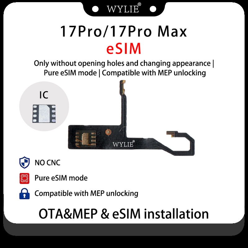 Nuevo adaptador MEP iPhone 17 Pro / 17 Pro Max solo eSIM