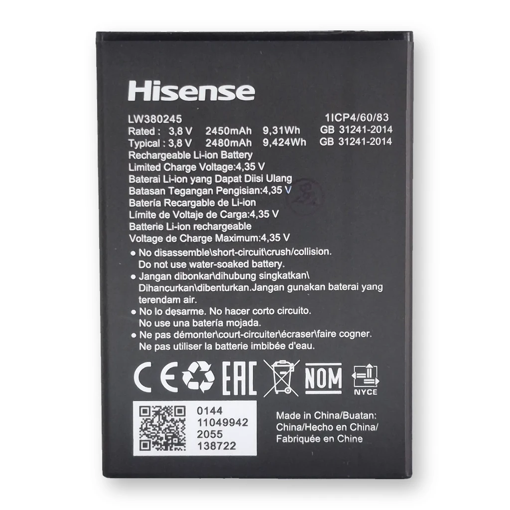 Batería Hisense E20 / F23 / U40 / LIW380245